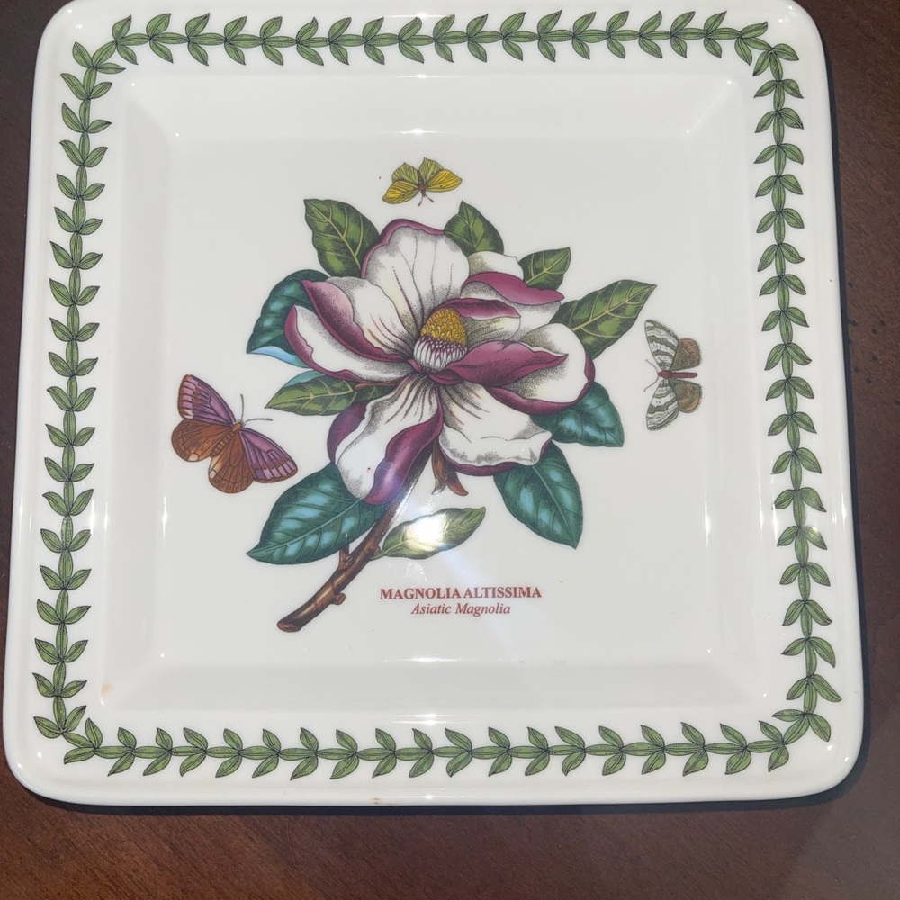 10 Botanical Garden plates made in England